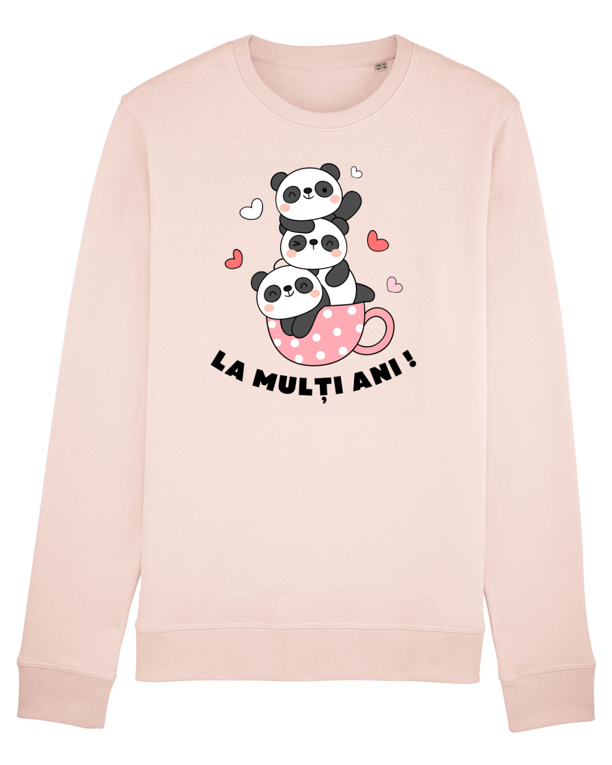 Bluză mânecă lungă Unisex Rise Candy Pink