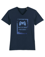 SUNT UN GAMER PROFESIONIST Tricou mânecă scurtă guler V Bărbat Presenter