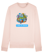I LIKE TO TRAVEL Bluză mânecă lungă Unisex Rise