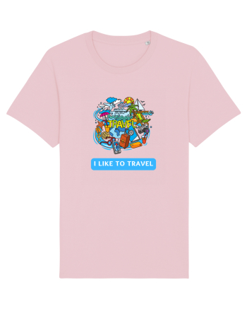 I LIKE TO TRAVEL Cotton Pink