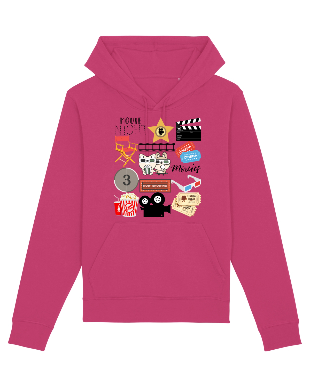 Hanorac Unisex Drummer Raspberry