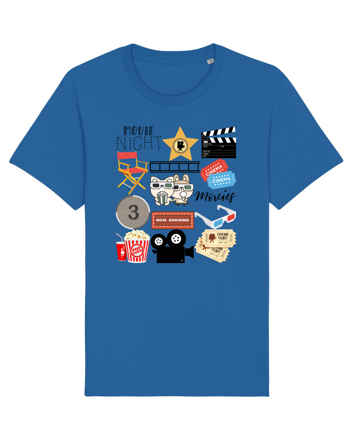 Tricou mânecă scurtă Unisex Rocker Royal Blue