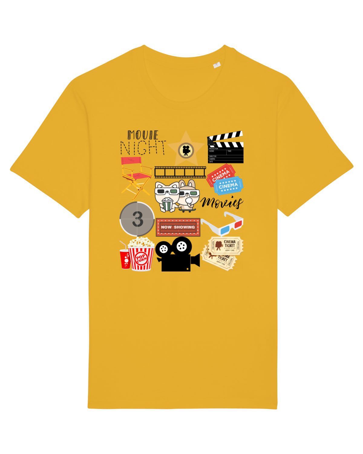 Tricou mânecă scurtă Unisex Rocker Spectra Yellow