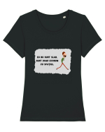 EU NU SUNT SLAB Tricou mânecă scurtă guler larg fitted Damă Expresser