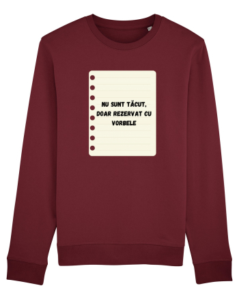 REZERVAT CU VORBELE Burgundy