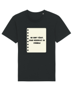 REZERVAT CU VORBELE Tricou mânecă scurtă Unisex Rocker