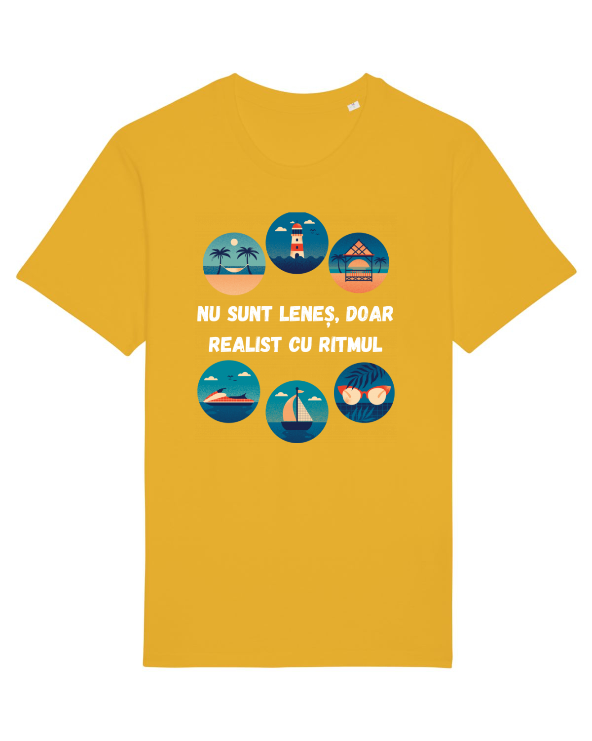Tricou mânecă scurtă Unisex Rocker Spectra Yellow