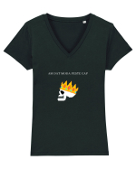 AM DAT MODA PESTE CAP Tricou mânecă scurtă guler V Damă Evoker