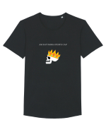 AM DAT MODA PESTE CAP Tricou mânecă scurtă guler larg Bărbat Skater