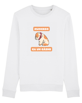 MUNCESC CA UN CÂINE White