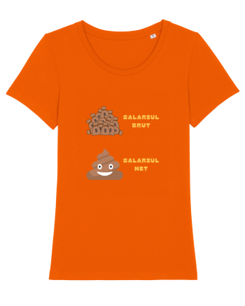 SALARIU BRUT - SALARIU NET Bright Orange