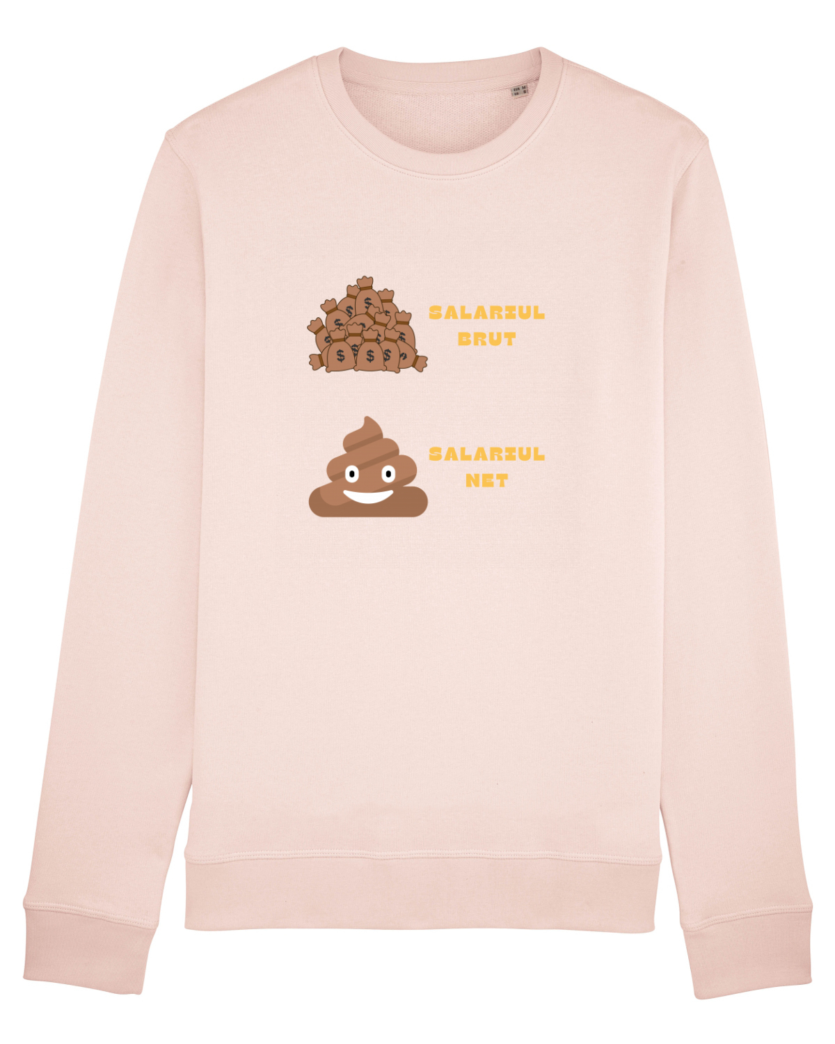 Bluză mânecă lungă Unisex Rise Candy Pink