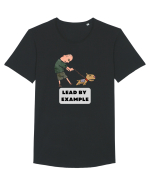LEAD BY EXAMPLE Tricou mânecă scurtă guler larg Bărbat Skater
