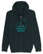 BIGGER IS BETTER Hanorac cu fermoar Unisex Connector