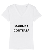MĂRIMEA CONTEAZĂ Tricou mânecă scurtă guler V Damă Evoker