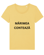 MĂRIMEA CONTEAZĂ Tricou mânecă scurtă guler larg fitted Damă Expresser