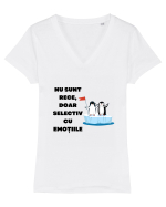 SELECTIV CU EMOȚIILE Tricou mânecă scurtă guler V Damă Evoker