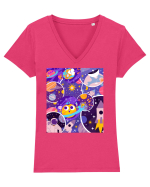 ÎN ALT UNIVERS Tricou mânecă scurtă guler V Damă Evoker