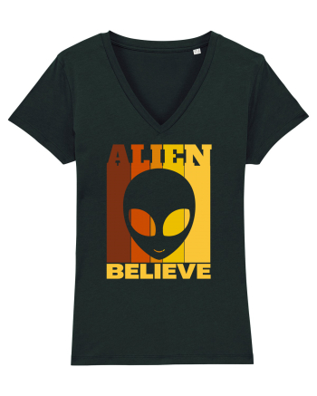 Retro Vintage Alien Black