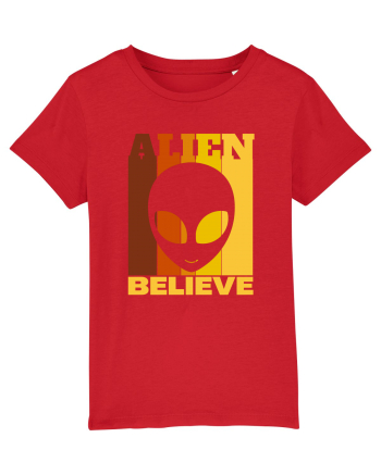 Retro Vintage Alien Red