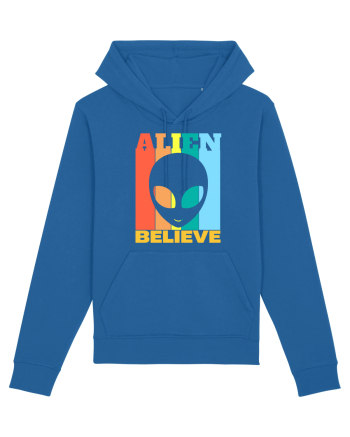 Retro Vintage Alien Royal Blue