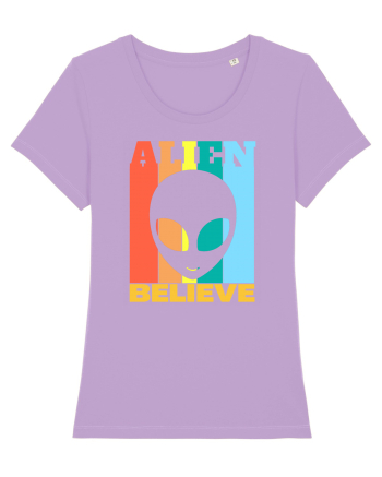 Retro Vintage Alien Lavender Dawn
