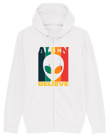 Retro Vintage Alien White