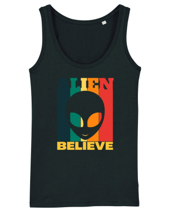 Retro Vintage Alien Black