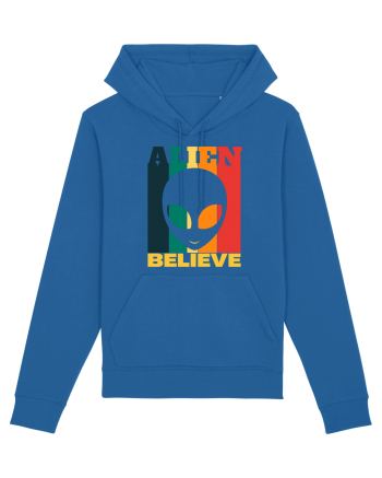 Retro Vintage Alien Royal Blue