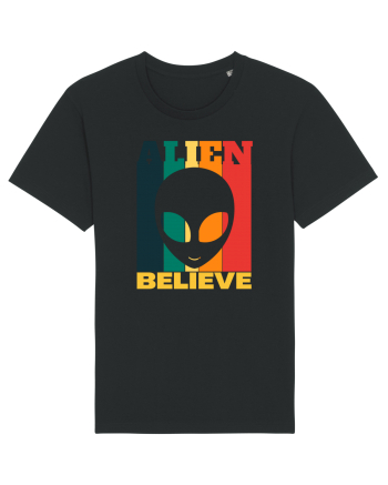 Retro Vintage Alien Black
