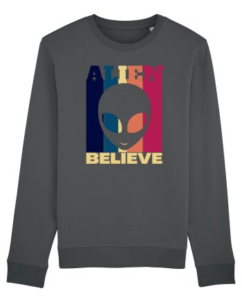 Retro Vintage Alien Anthracite