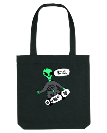 Alien Skateboarder Black