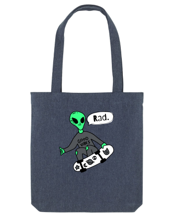 Alien Skateboarder Midnight Blue