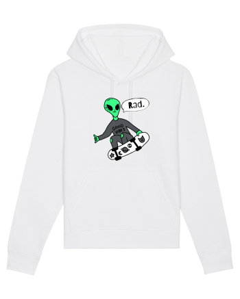 Alien Skateboarder White