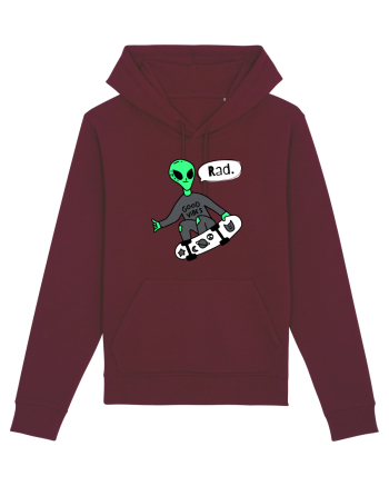 Alien Skateboarder Burgundy