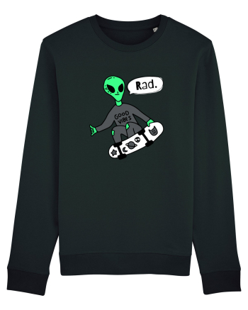 Alien Skateboarder Black