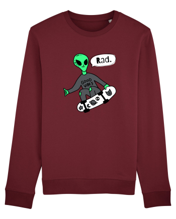 Alien Skateboarder Burgundy