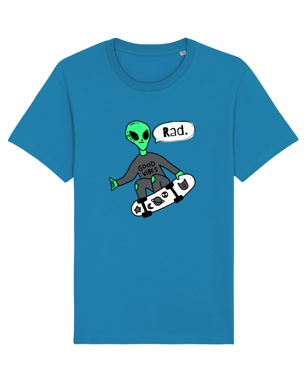 Tricou mânecă scurtă Unisex Rocker Azur