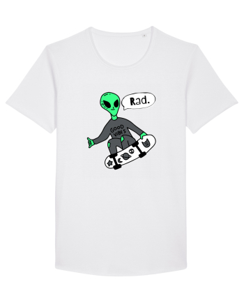 Alien Skateboarder White