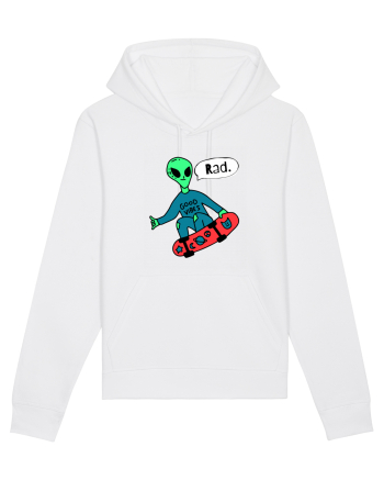 Alien Skateboarder White