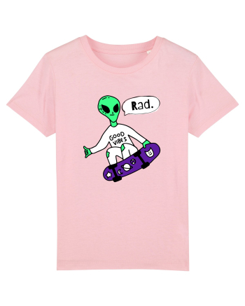 Alien Skateboarder Cotton Pink