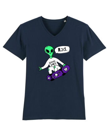 Alien Skateboarder French Navy