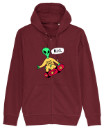 Alien Skateboarder Hanorac cu fermoar Unisex Connector