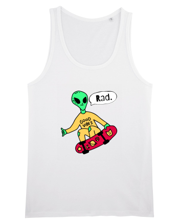 Alien Skateboarder White