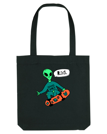 Alien Skateboarder Black