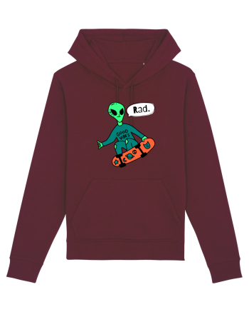 Alien Skateboarder Burgundy