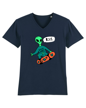 Alien Skateboarder French Navy