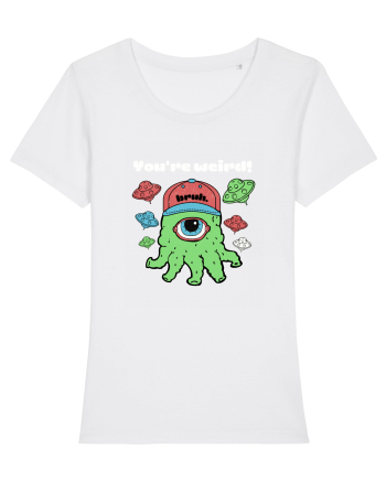Funny Alien  White