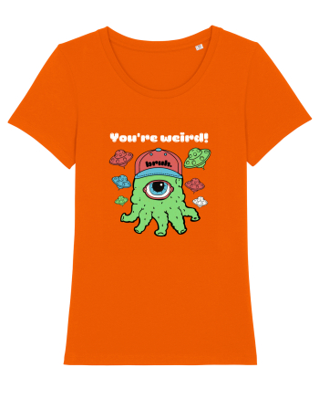 Funny Alien  Bright Orange