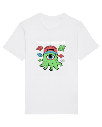 Funny Alien  White